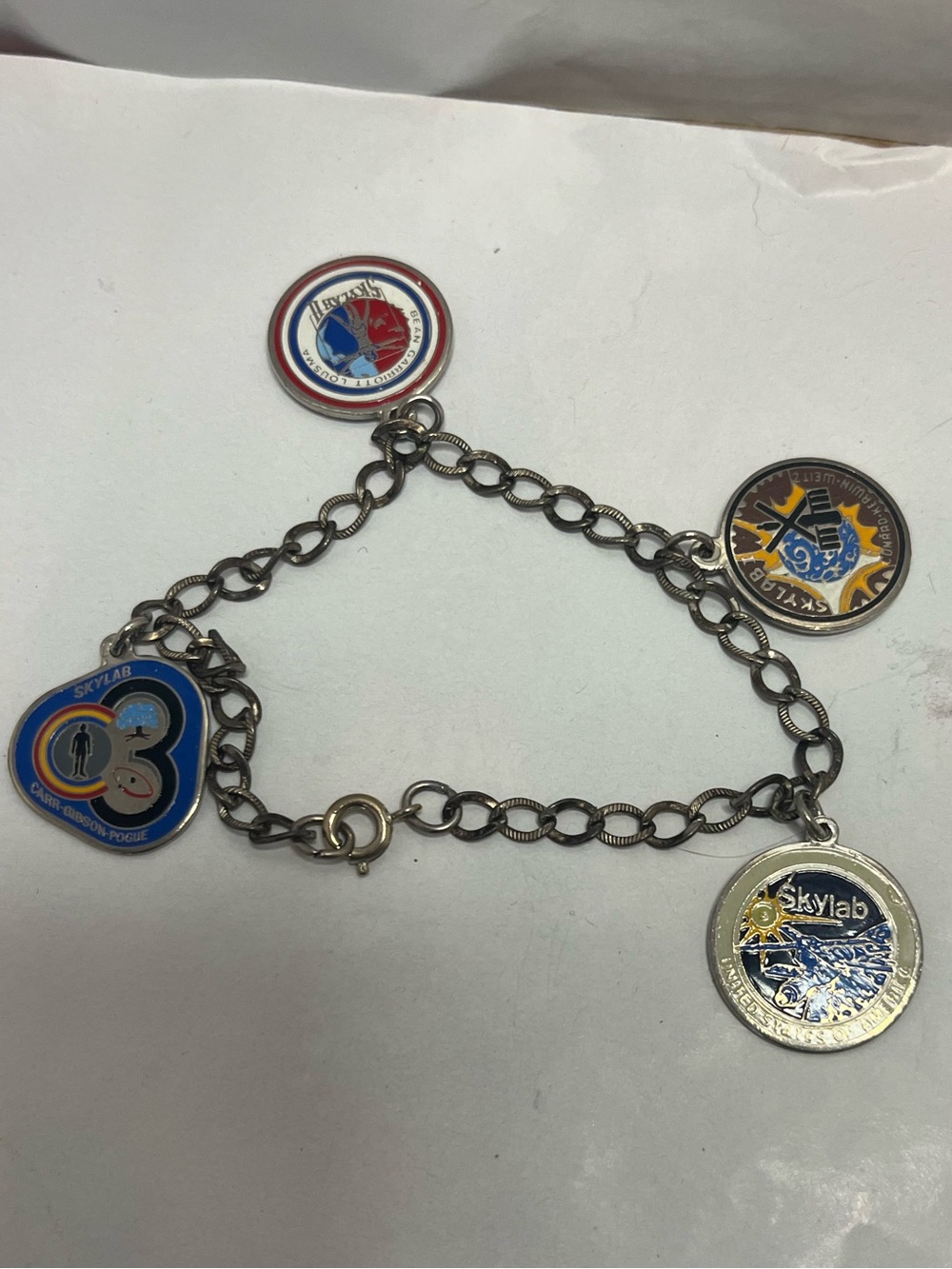 Vintage space Skylab charm bracelet